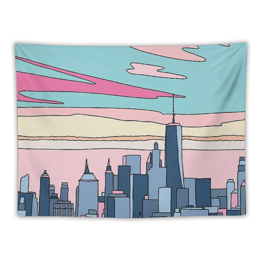 City Sunset by Elebea Tapestry
