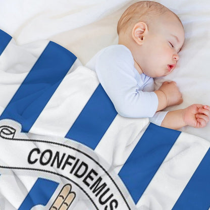 Kilmarnock Football Club Logo - Stripes Throw Blanket