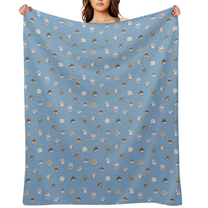 Hedgehog Pattern Throw Blanket