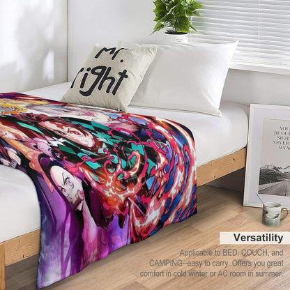 Demon Poster Throw Blanket