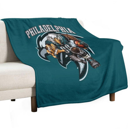 Philadelphia Football Throw Blanket