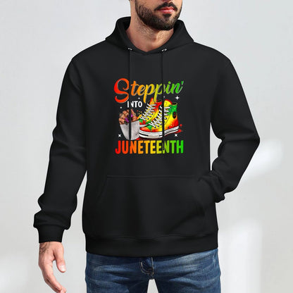 Juneteenths Women Stepping Into Juneteenth Black Girls Pilling-Resistant Hoodie