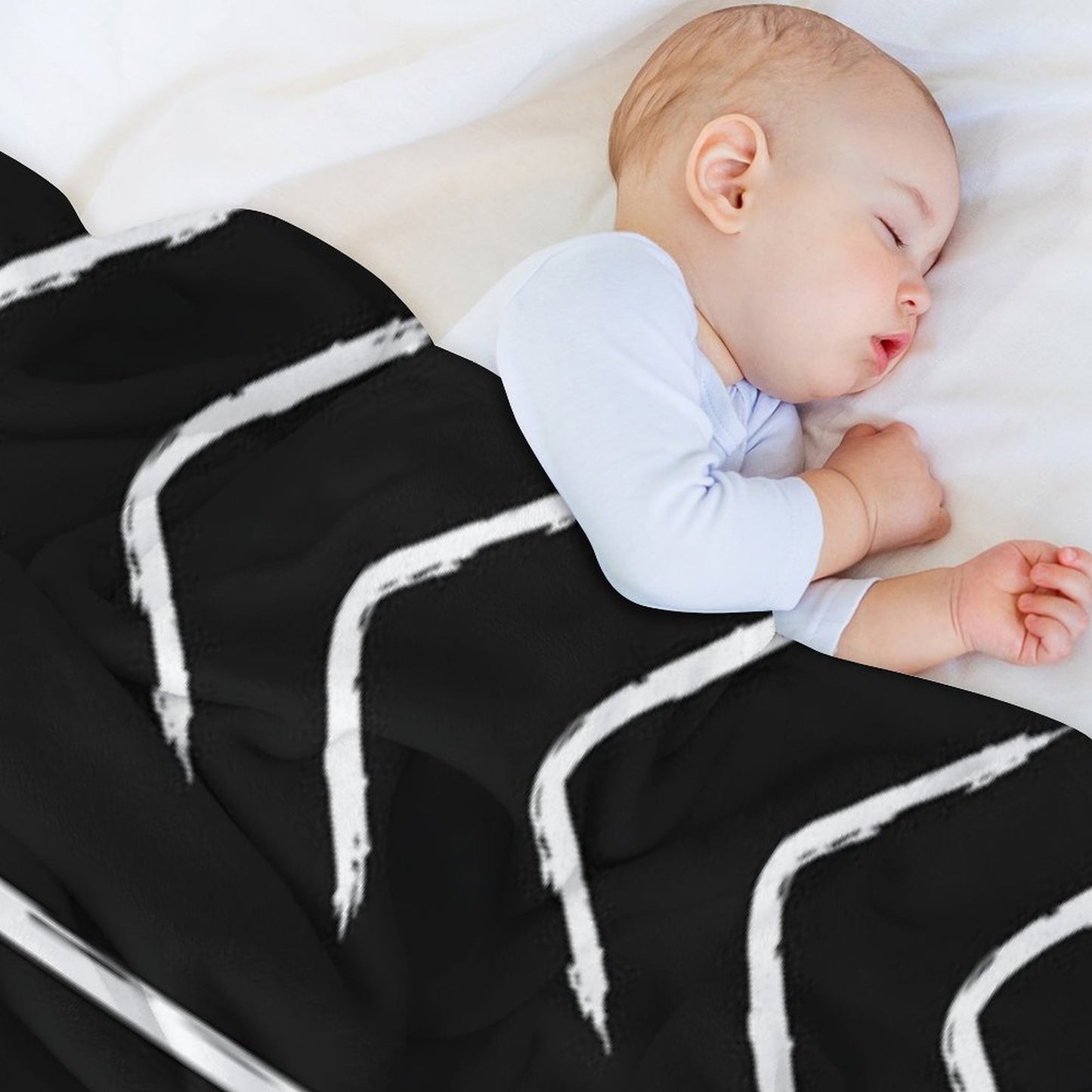 Black Mudcloth - Pillow Version Throw Blanket