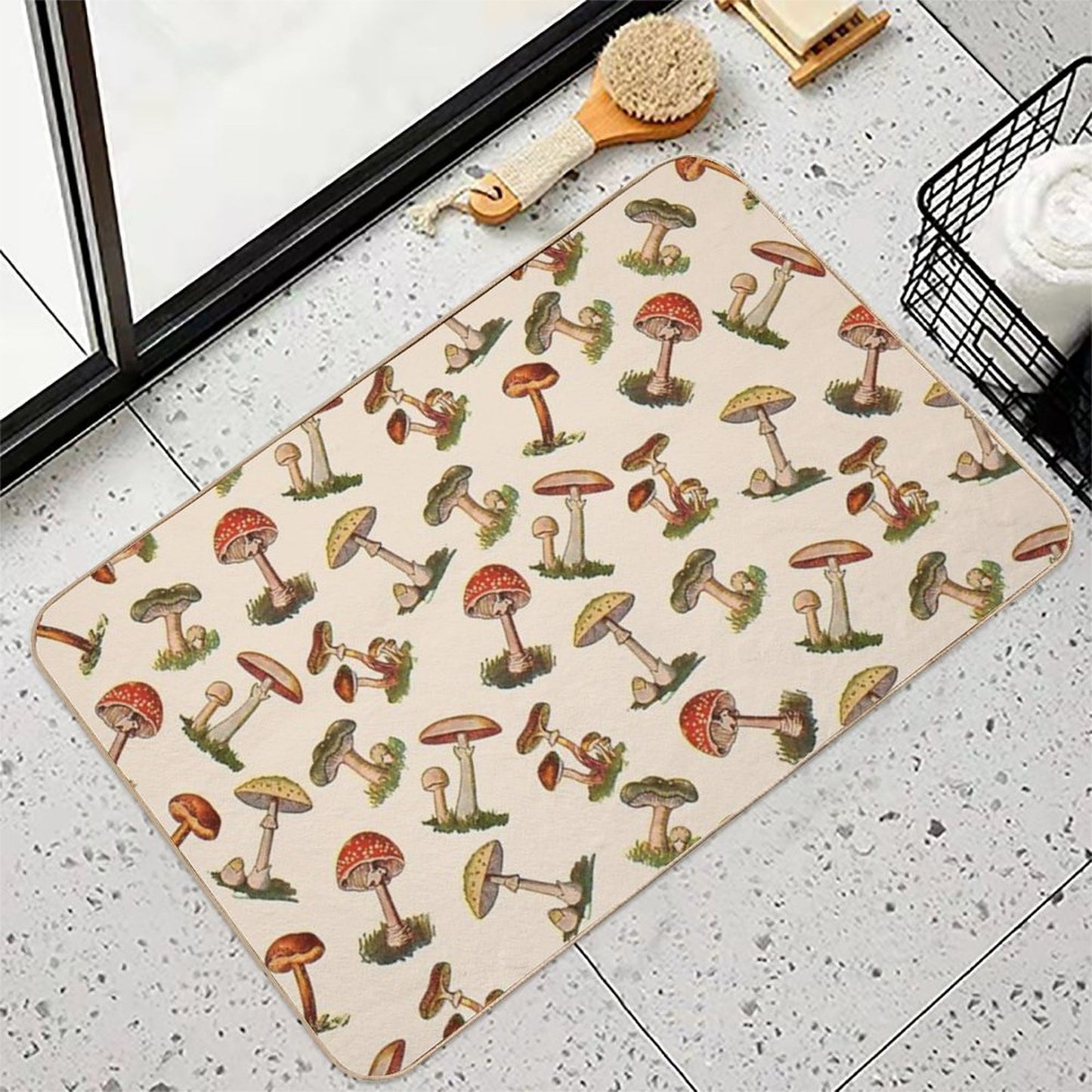 Mushrooms  Multi-Purpose Bath Mat