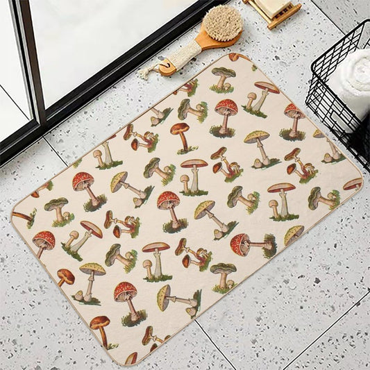 Mushrooms  Multi-Purpose Bath Mat