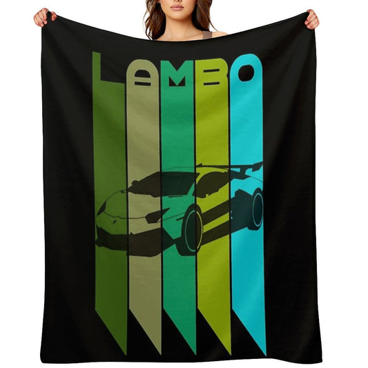 I Love My Lamborghini Throw Blanket