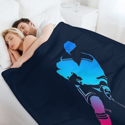 Hockey Player Throw Blanket