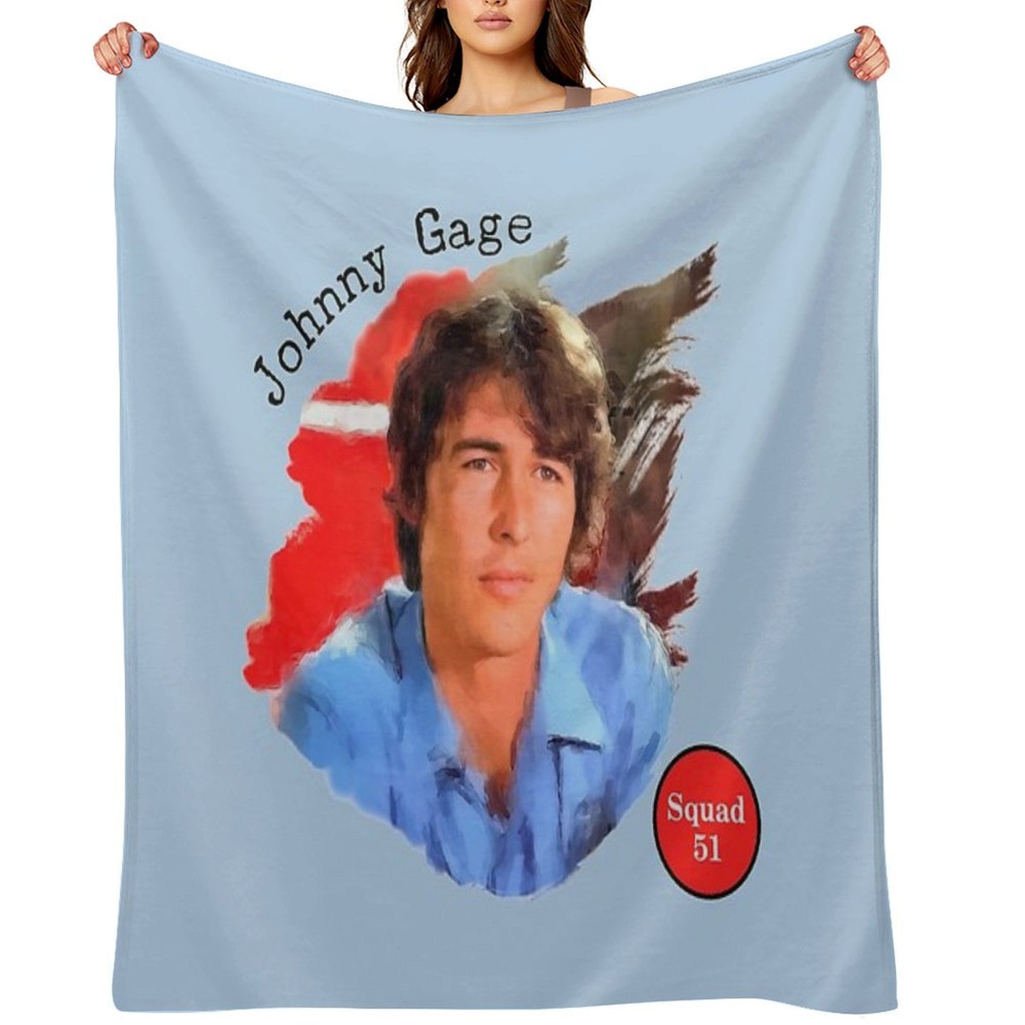 Johnny Gage TV Show Emergency! Throw Blanket