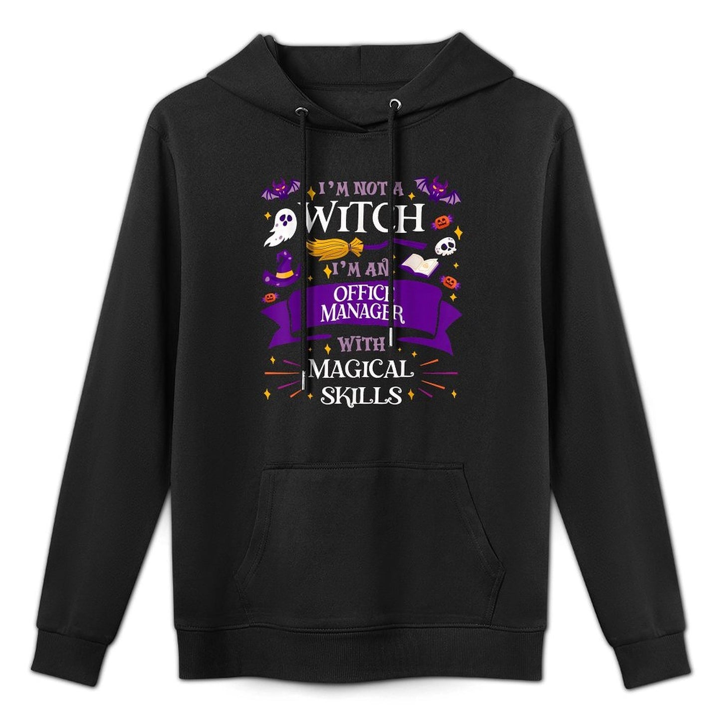 Aint A Witch - Office Manager With Magical Skills Halloween Moisture-Wicking Hoodie