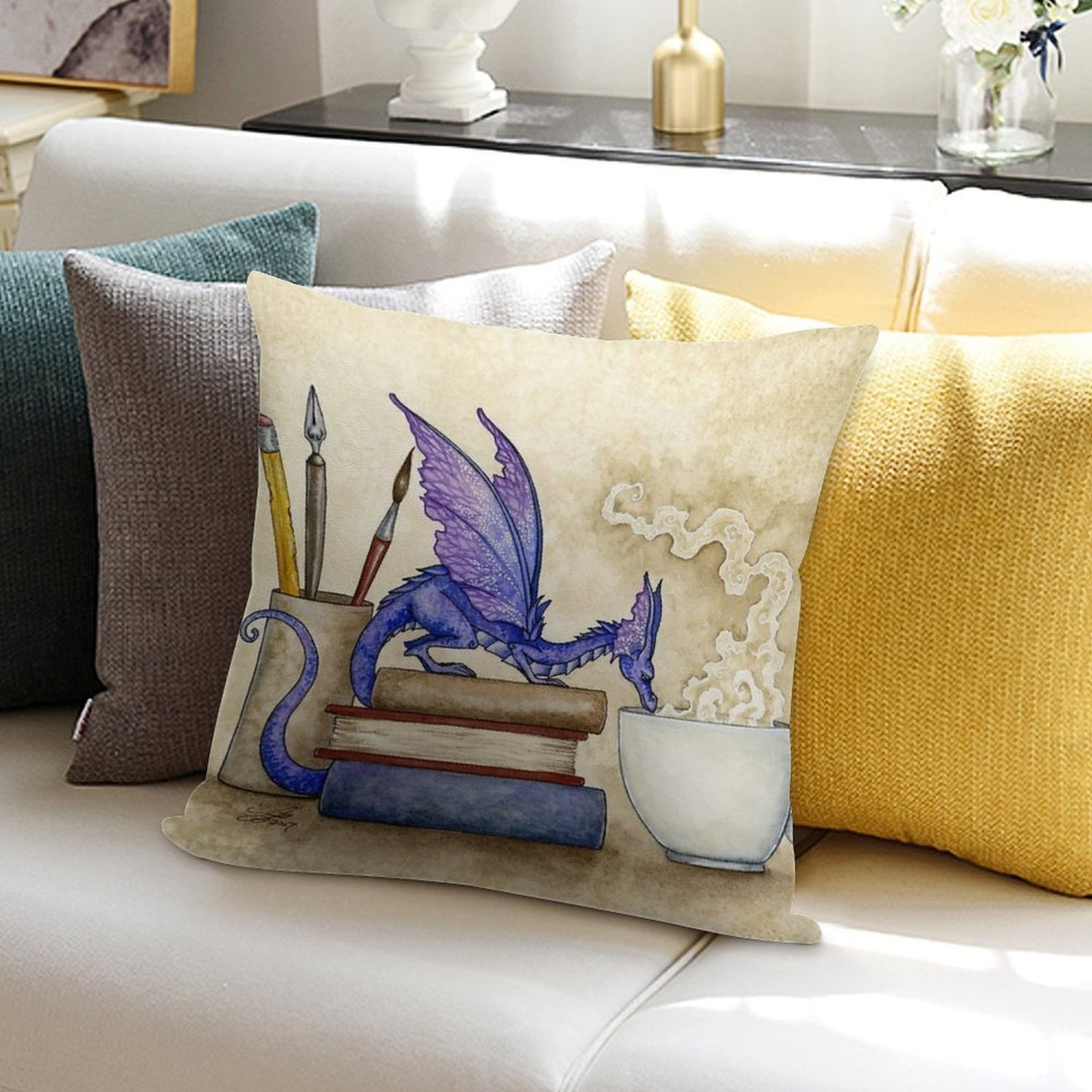 Whats In Here Soft Home Decor Throw Pillow