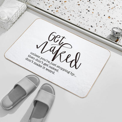 Get Naked Plain Bathroom Decor Bath Mat