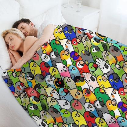 Everybirdy Pattern 2023 Throw Blanket