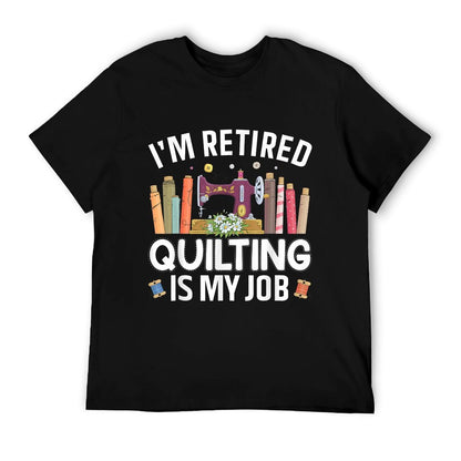 Cool Quilting Art For Women Mom Grandma Stitch Sewer Quilter T-Shirt