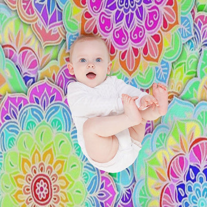 Psychedelic Summer Throw Blanket