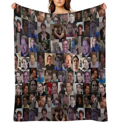 Jerma Collage Throw Blanket