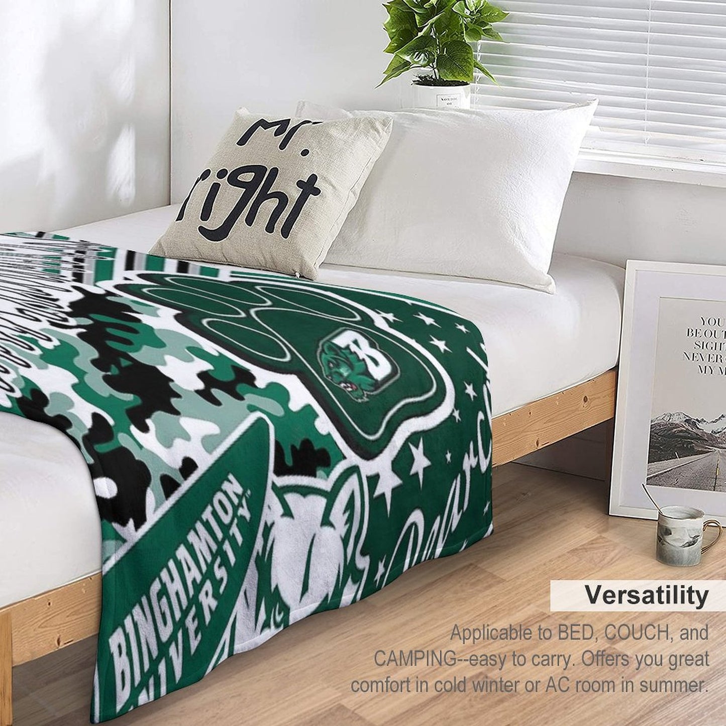 Binghamton University Throw Blanket