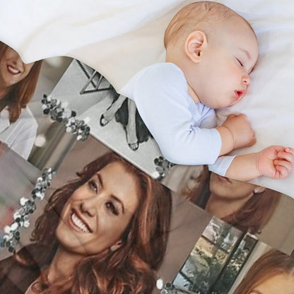 Addison Montgomery Collage ) Throw Blanket