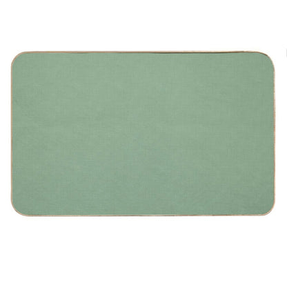 Textured Muted Green. Bath Mat