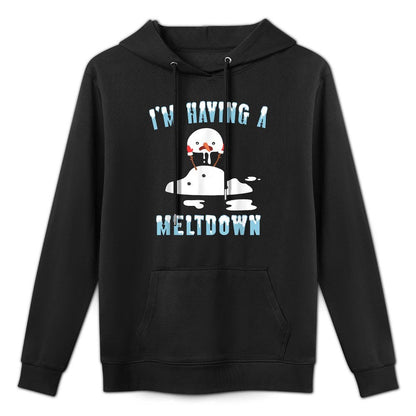 Im Having A Meltdown Snowman Christmas Funny T- Relaxed Fit Hoodie