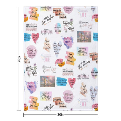 Lover Collage Throw Blanket