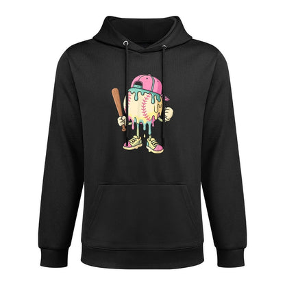 Ice Cream Drip Baseball Spots Baseball Drip For Girls Durable Construction Hoodie