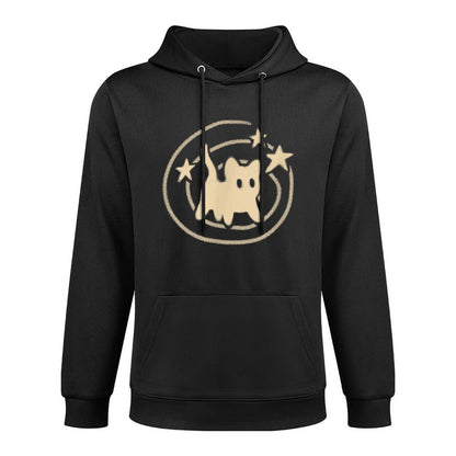 90s Y2K Scary Tomcat Cat Is Scared Under Starry Tail Pilling-Resistant Hoodie