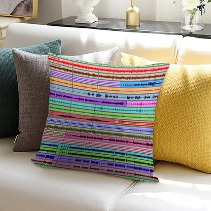 Music Tracks - Producer  Engineer Art Soft Durable Construction Throw Pillow