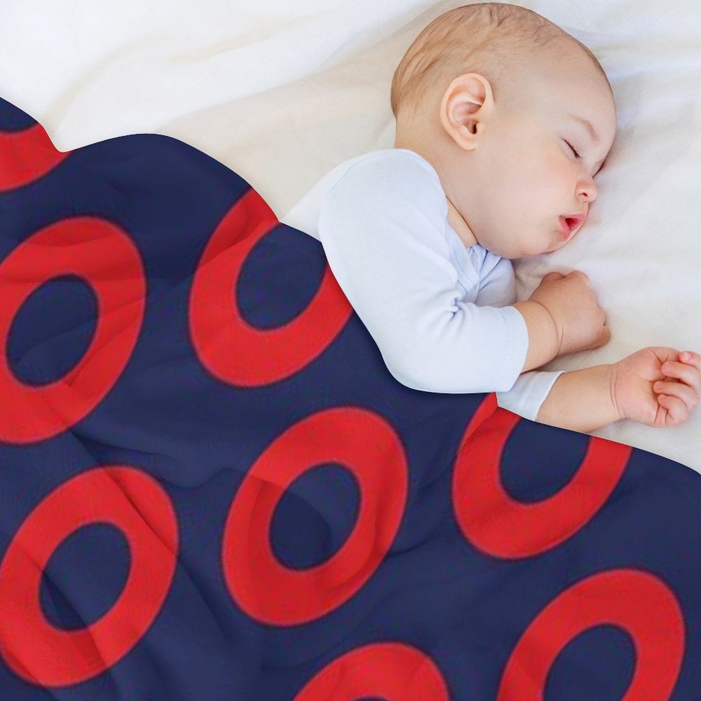 Fishman Doughnut Phish Pattern by Custeez Throw Blanket