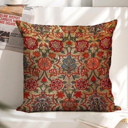Ancient Turkish Tapestry Linen Throw Pillow Cover