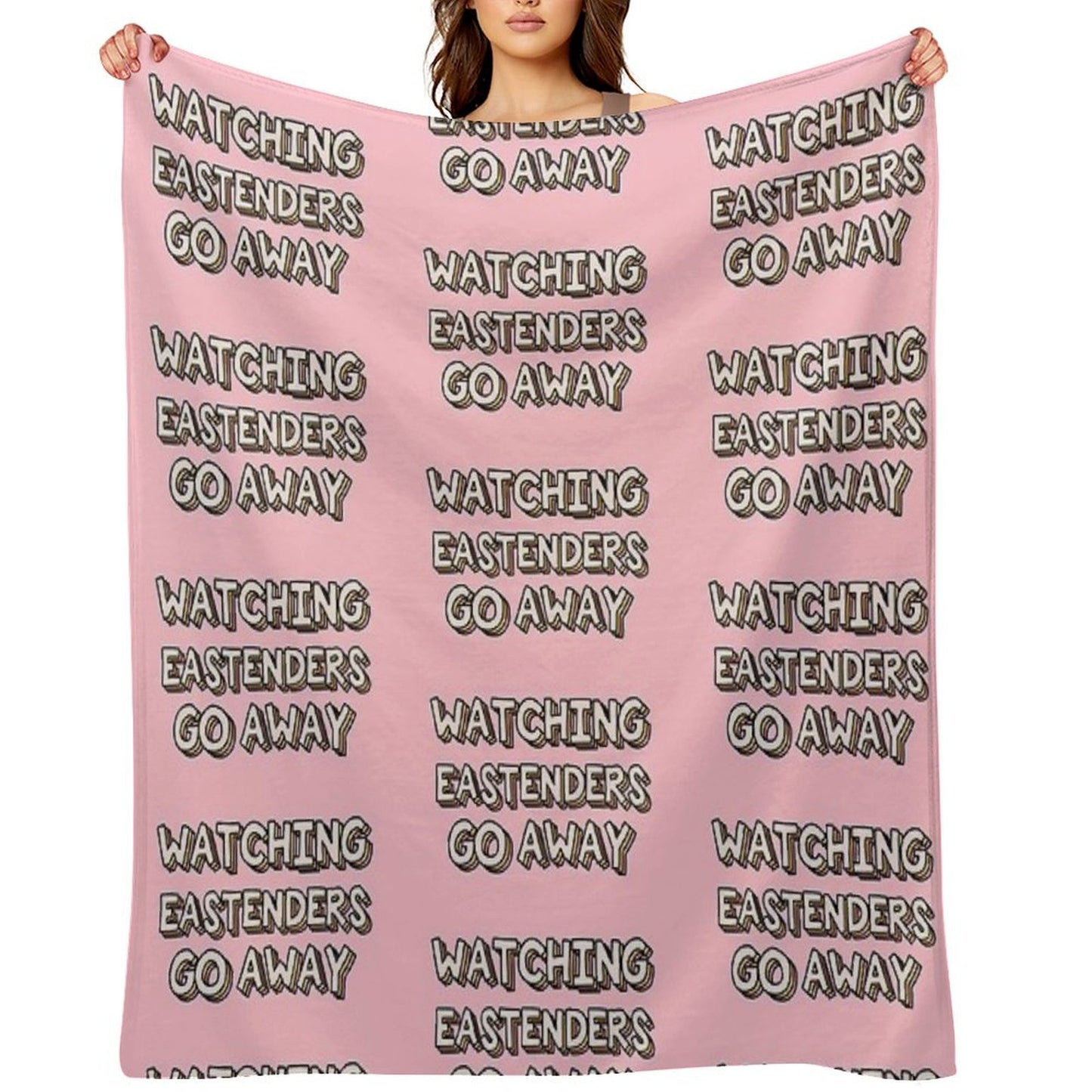 Watching Eastenders Go Away Throw Blanket