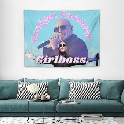 Mr Worldwide Says to Girlboss Tapestry