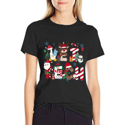 Vet Tech Christmas Veterinary Tech Medicine Veterinarian  High-quality Stitching T-Shirt