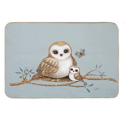 Baby Barn Owl Bath Mat