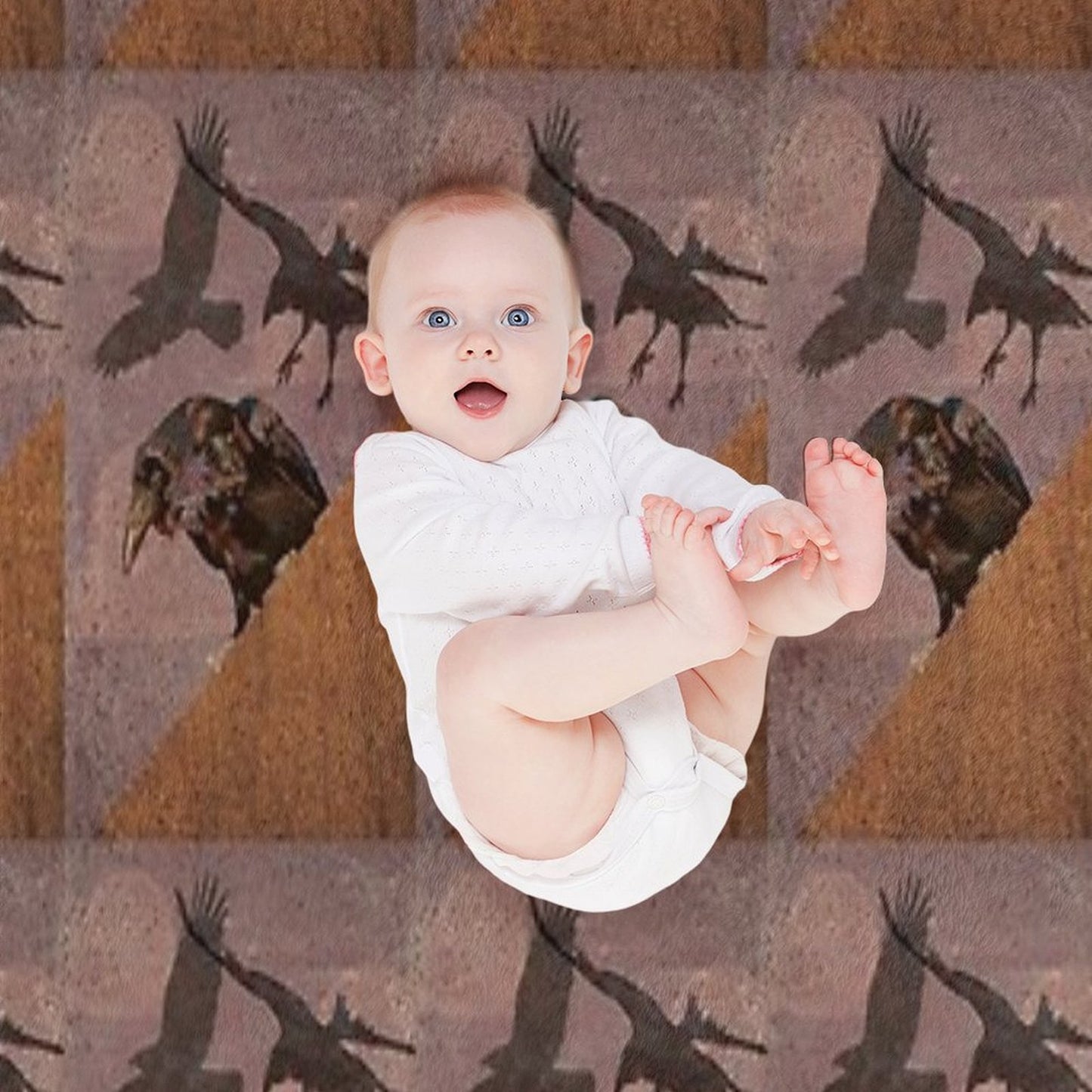 Grimey Crows Throw Blanket