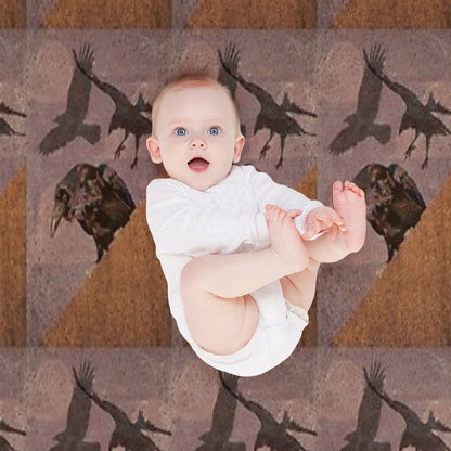 Grimey Crows Throw Blanket