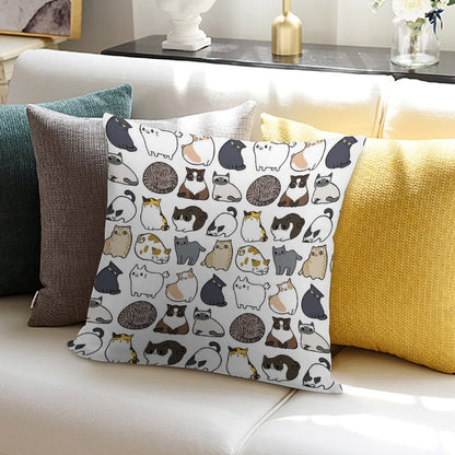 Cats Cats Cats Soft Durable Construction Throw Pillow