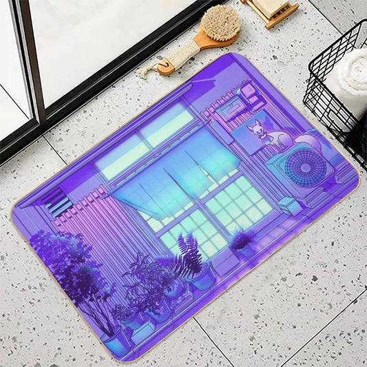 Inari Night  Non-Slip Bath Mat