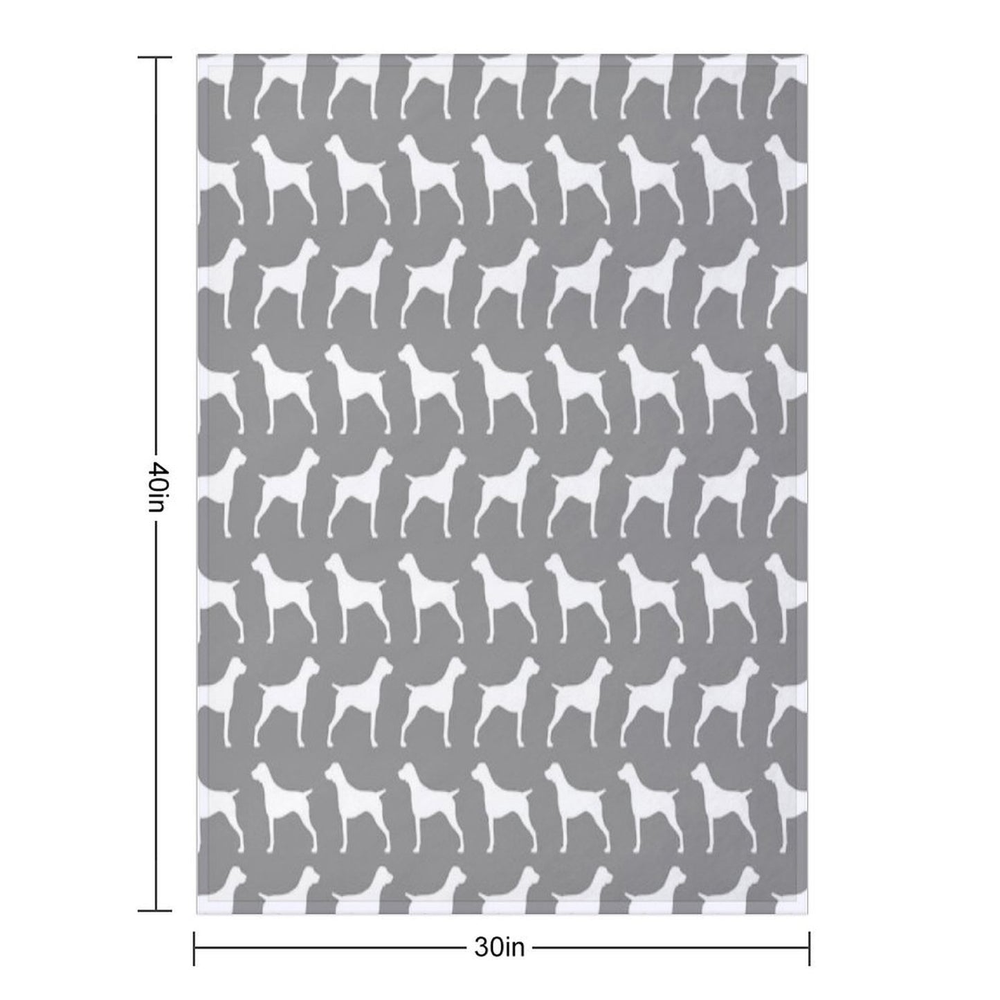 German Shorthaired Pointer Silhouette(s) Throw Blanket