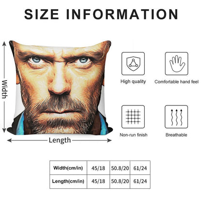 Dr. House Soft Gift Ready Throw Pillow