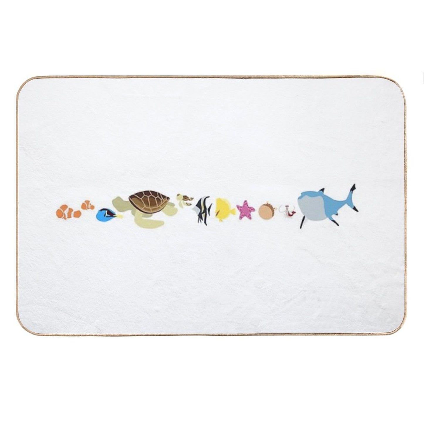Finding Nemo Character Illustration Bath Mat