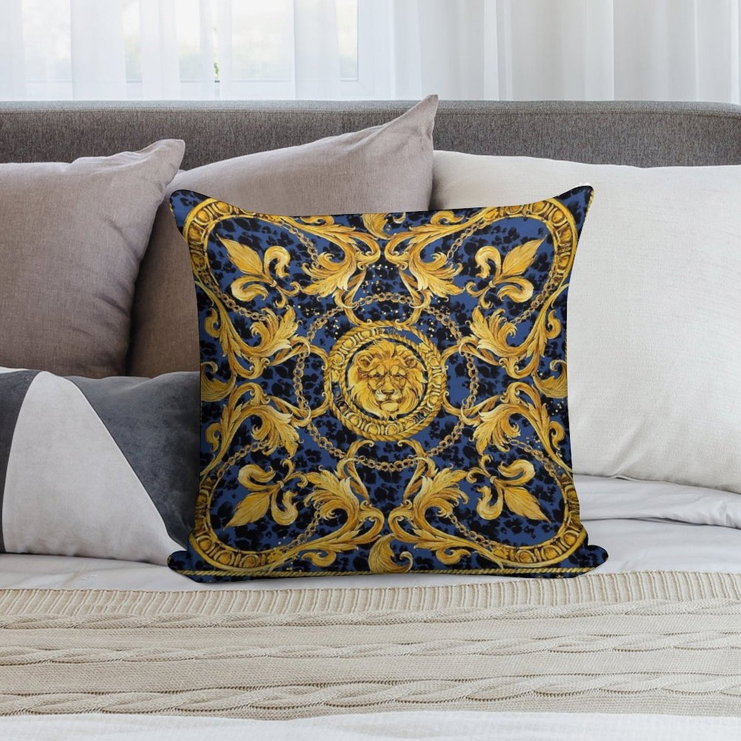 Luxury VIP L#V Pillows Soft Fade-Resistant Throw Pillow