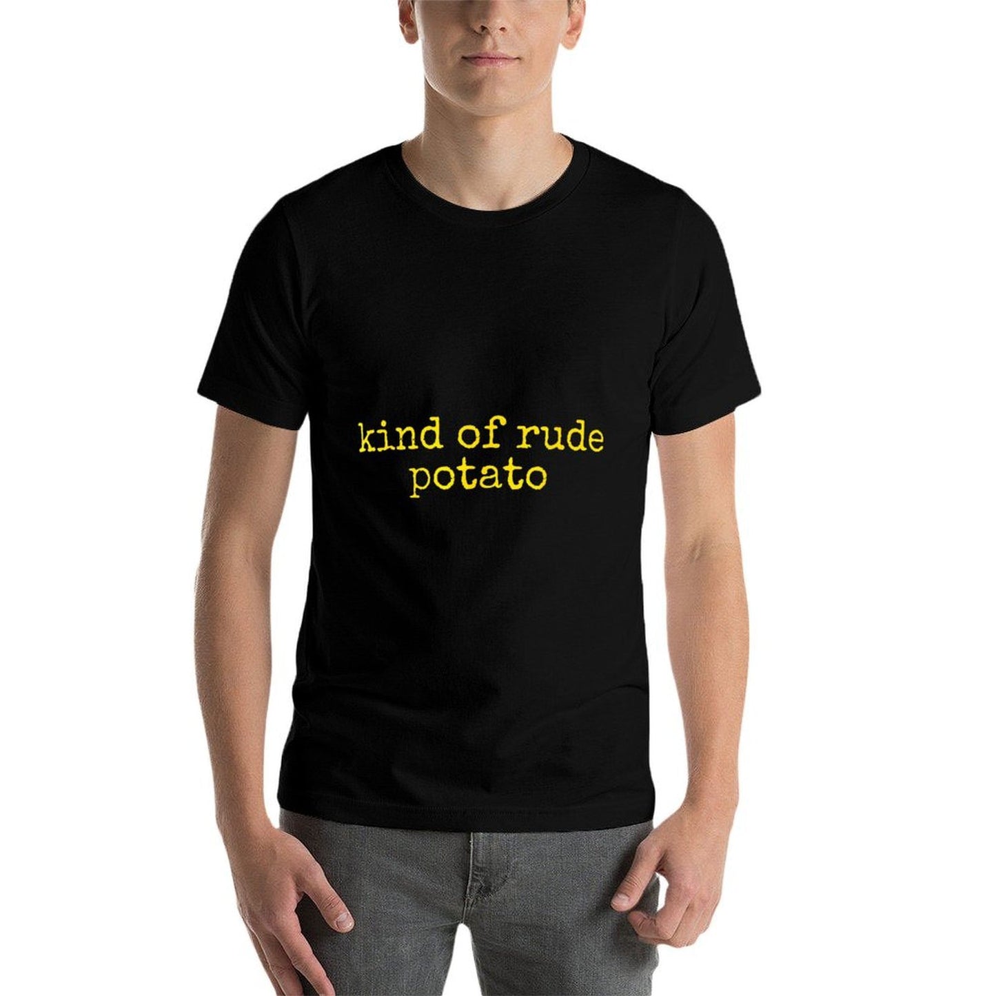 Sweet Potato And Kind of Rude Potato  Oversized Silhouette T-Shirt
