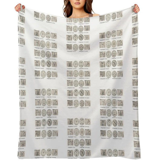 The Watchers - The Archangels Throw Blanket