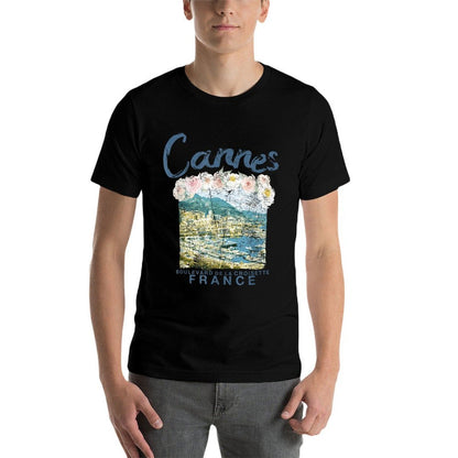 FRANCE Cannes French Riviera Vintage Travel T  Trendy Pattern T-Shirt