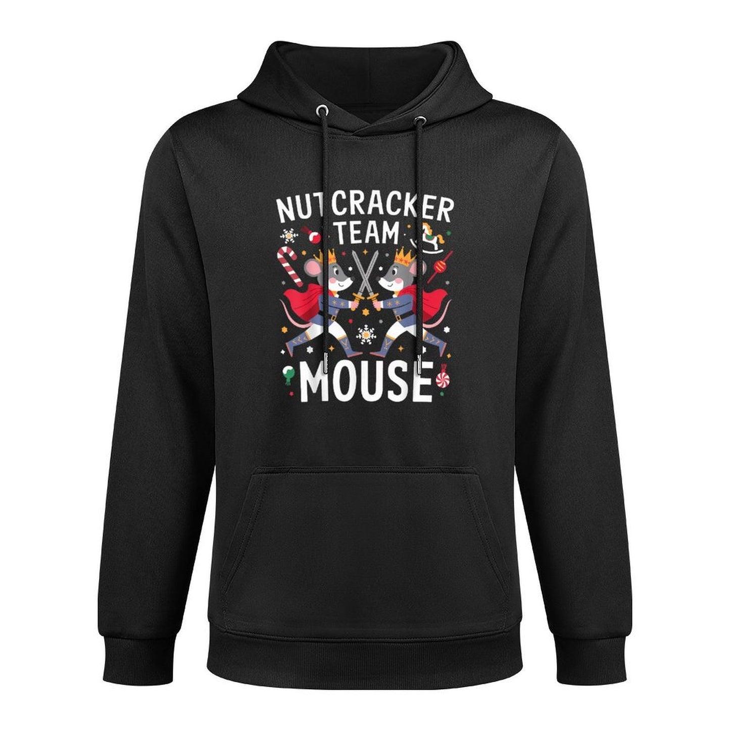 Funny Nutcracker Ballet Team Mouse Soldier Christmas Dance Versatile Streetwear Hoodie