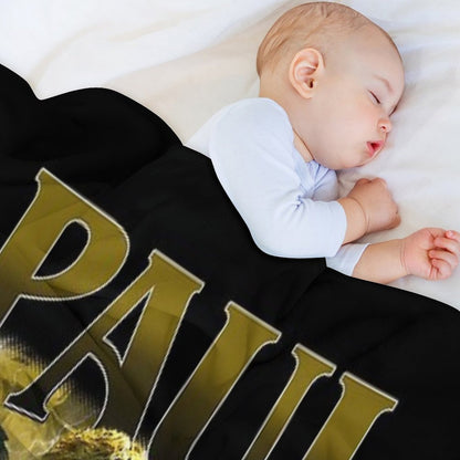 Retro Paul Mescal Throw Blanket