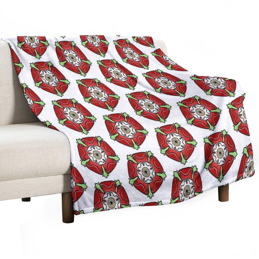 Tudor Rose Throw Blanket