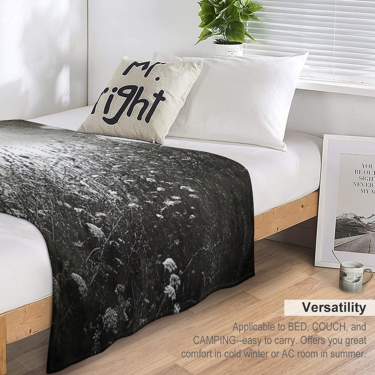 Counting Flowers Like They Were Stars Throw Blanket