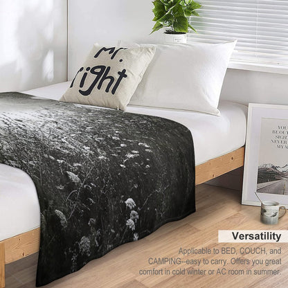 Counting Flowers Like They Were Stars Throw Blanket