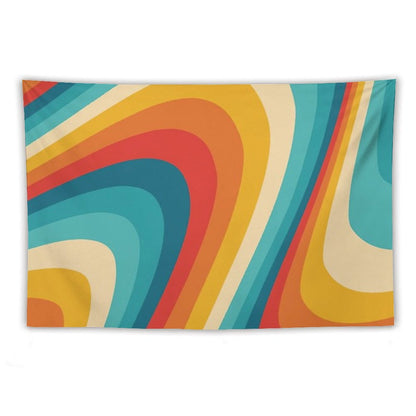 70s Retro Aesthetic Tapestry